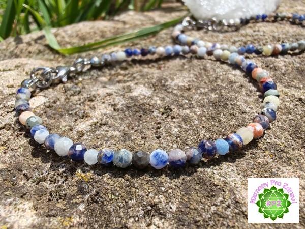 Dárek k nákupu nad 500,- "Maják intuice" - náramek sodalit broušené kuličky, 3,2mm