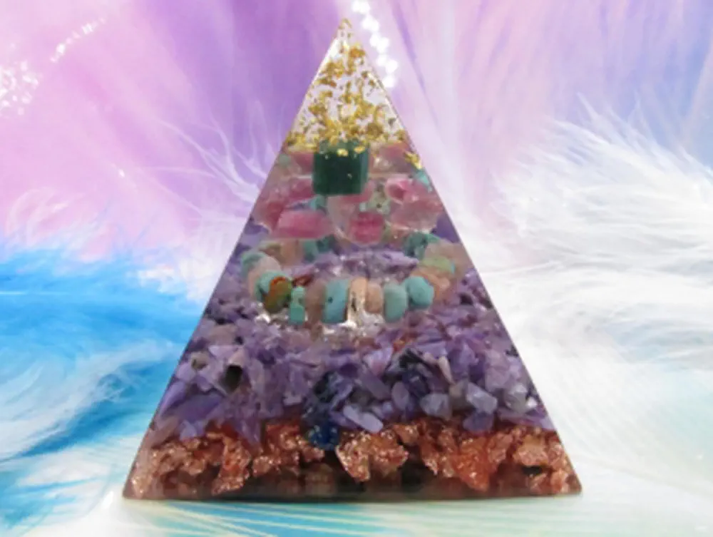 Orgonit Pyramida "Hojnost & Rozvoj & Láska"