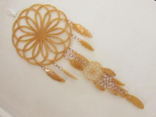 Dárek k nákupu nad 3.000,- Orgonitový lapač snů - zlatě zářivý