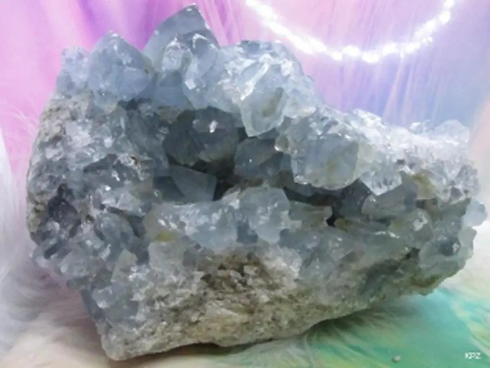 Drúza Celestin TOP kvalita - Andělský kámen, 2.145gr