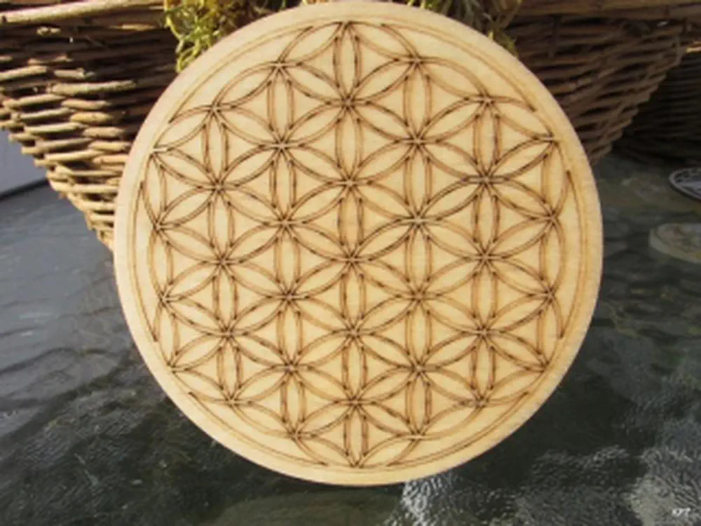 Květ života - dřevěný, 10cm
