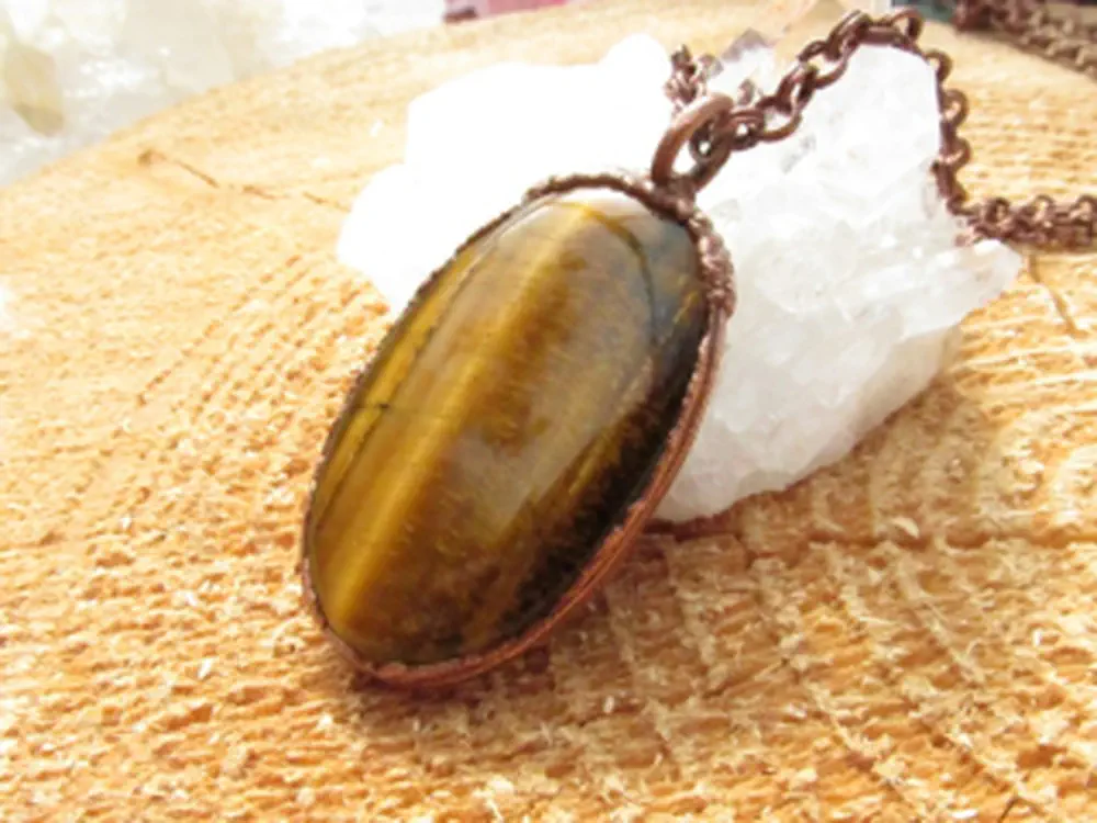 Amulet "Otevři se životu" Tygří oko