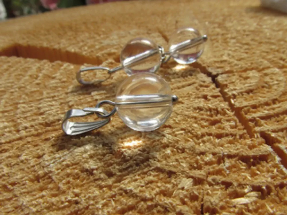 Křišťálový přívěsek - kulička hladká, 10mm