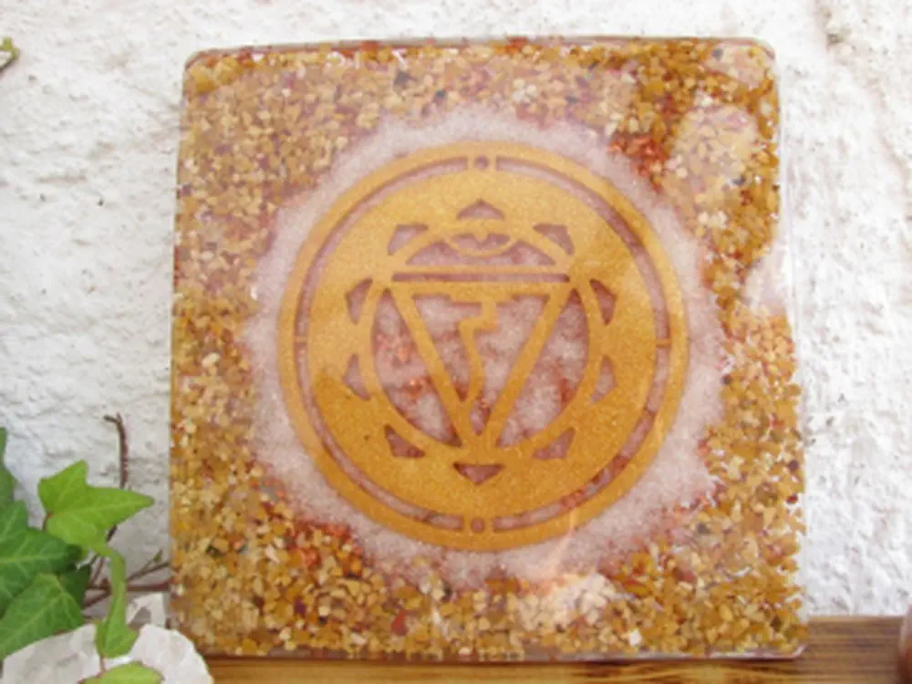 Orgonitový obraz "Aktivace 3. čakry - solar plexus"