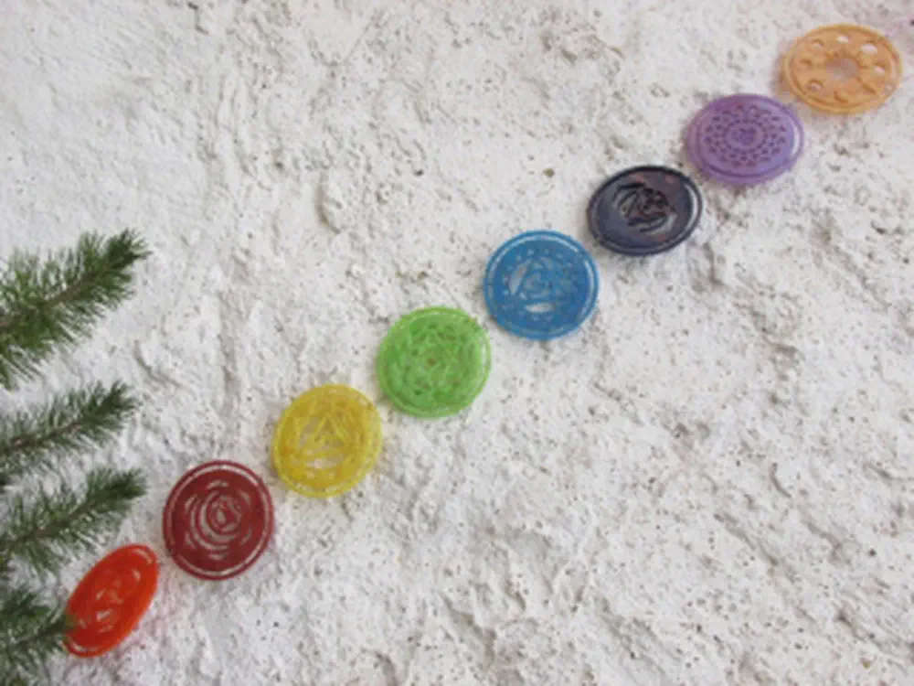 Orgonitové čakry, závěs duhový "Harmonizace celého čakrového systému"