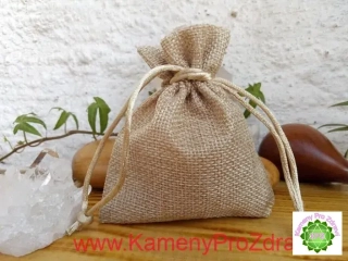 Dárkový sáček jutový, střední