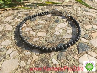 Dárek k nákupu nad 1.800,- Šungitový náramek, broušené kuličky 3mm, "Ochránce na každý den"