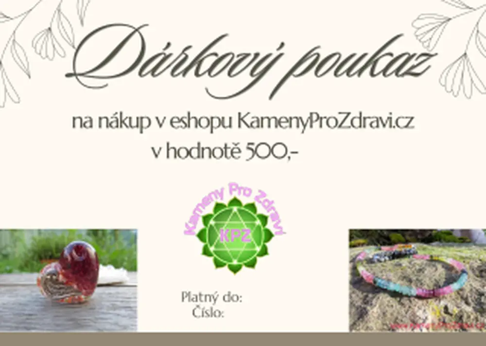 Dárkový poukaz v hodnotě 500,- 