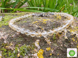 "Zlatý klíč hojnosti" náramek citrín, broušené kuličky 4,4mm