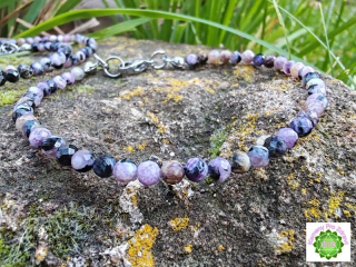 Dárek k nákupu nad 2.500,- "Andělská síla duše" náramek čaroit, broušené kuličky 3,4mm