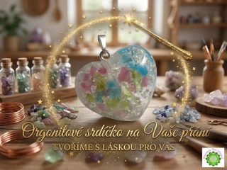 Šperk vašich snů - Srdíčko - orgonitový přívěsek na přání