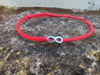 Ochranný Kabbalah náramek Nekonečno, nerezová ocel