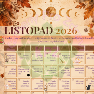 Digitální kalendář s online průvodcem (Listopad 2026): Cesta ke kořenům a vnitřnímu tichu